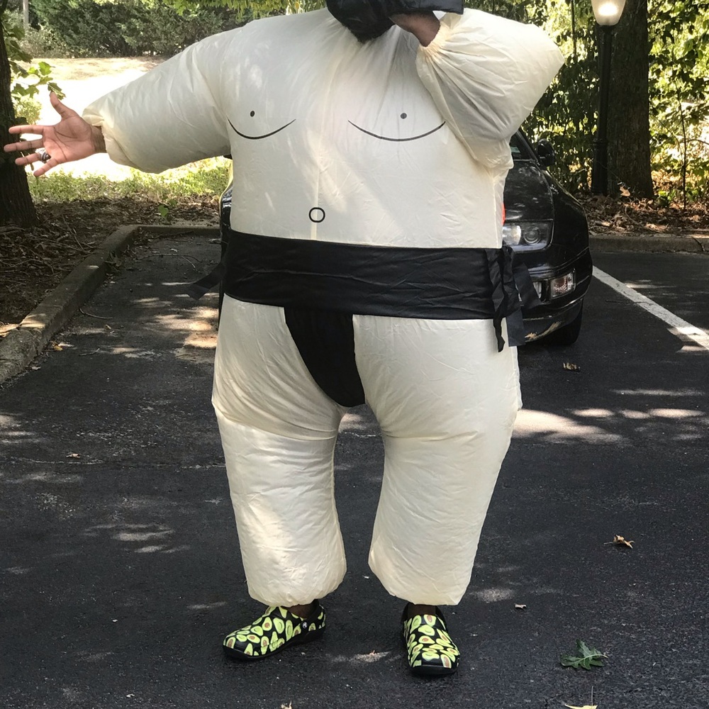 Sumo Suit Inflatable Halloween Outfit Costume - Picture 5 of 5